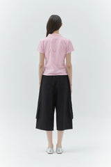 KIRSH プレーンスリムフィットピケTシャツ【ライトピンク】