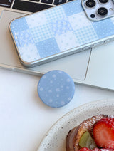 [MADE] ブルーパッチ エポキシ MagSafe対応 スマホグリップ