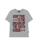Keep True Typographic Regular Fit T-shirt - MELANGE GRAY
