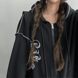 Phobet Two Way Stitch Boxy Hooded Zip-Up (3 colors)