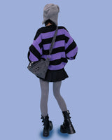 stripe punk box knit (2color)