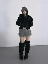 cable wool pumkin shorts(3 color) 