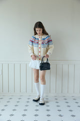 ICELANDIC PATTERNED CARDIGAN