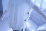 Bohem tassel button knit cape