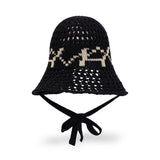 VA Digital Logo Punching Bonnet Hat / Black