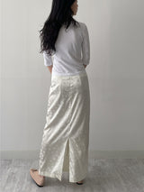 Boatneck Cotton Three Quarter T-shirt