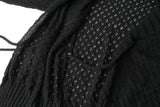 Milky wrap cardigan - black   