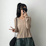Teak Daily Button Knitted Cardigan