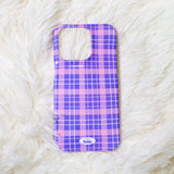【MADE】Check glossy hard Phone case