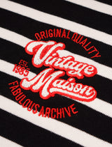Women's Slim Fit Vintage Maison クロップドフーディ ブラック (FCF1TS201W)
