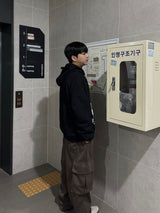 トゥーンフード付きジップアップ