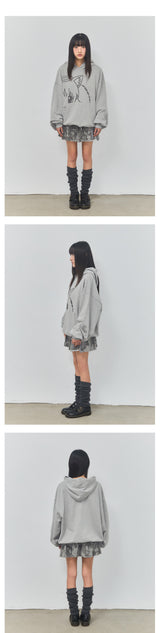 CAMO LAYERED WRAP SHORT SKIRT - KHAKI