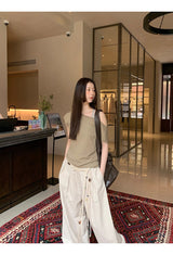 Khaki Collection オーバーサイズショルダー 半袖Tシャツ