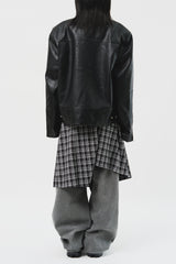 Burn Leather jacket (3color)
