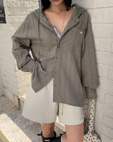 [ORIGINAL] Tees Summer Hooded Oversized Shirt