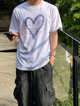 Heart spray lettering Half sleeve