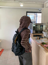 [unisex] Killshud Button Stripe Hoodie
