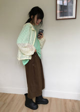 [unisex] Mado Cut Pintuck Wide Banding Bermuda Pants