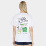 Poem 'Flower' Standard-fit short sleeve T-shirts (White)