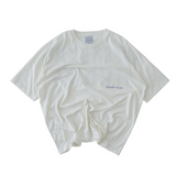 Hierarchy Studios - ルーンワイドロゴオーバーサイズTシャツ ホワイト