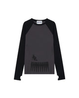MAGAZINE LONG-SLEEVE TOP (BLACK)