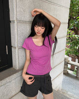 Meba Raw-Edge Short-Sleeve T-Shirt