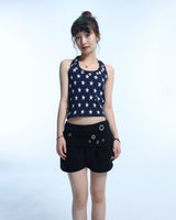 Eyelet 2 - Way Wrap Skirt - Black