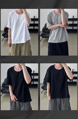 Erne Crop Over U Neck Short Sleeve Tee