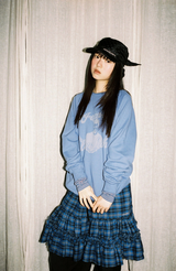 Dot Scarf Cap - Black     
