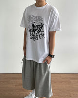 ペンシルプリントショートスリーブTシャツ