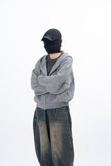 Idos Hooded Knit Zip-up