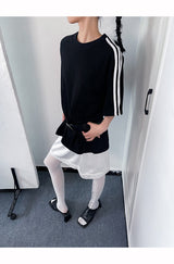Loose Fit Boxy Round Short-Sleeved T-Shirt