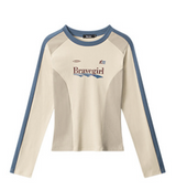 Two-Tone Sporty Crewneck Tee 233405090