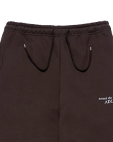 25FW BASIC LOGO NAPPING ZURRY PANTS DARK BROWN