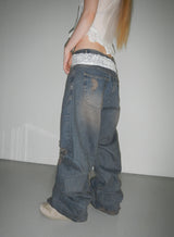 joshua tree distressed jeans 