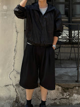Even Three-Tuck Bermuda Pants