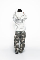 25SS NOISE MOTION LOGO HOODIE IVORY