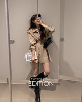 【MADE】Trench mini dress