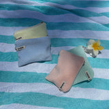 Terry flat pouch - sky blue , M size