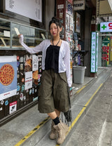 Sorbet Summer シースルーリブカーディガン