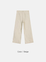 Cut line reverse pants