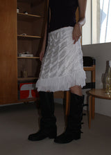 LACE PURE MIDI SKIRT (2color)