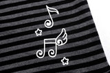 ミュージックレイヤードフーディTシャツ