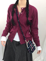 Vivid Hidden Burton Knit Cardigan