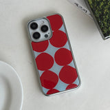 [Epoxy] バンピードット(red)シルバーバンパーケース