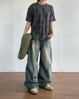 Vintage Crack Short-Sleeved T-Shirt