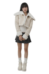 Jelly short leg warmer, Black