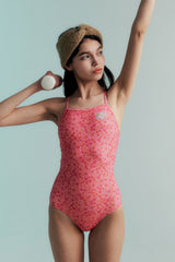 [Vintage Peony_pink] One Piece Swimsuit