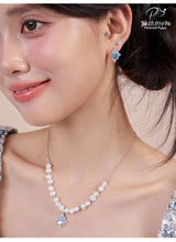 Fantasy Moon Gemstone Pearl Necklace