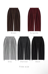 [PROMOTION] フロントツータックワイドスウェットパンツ(5color)